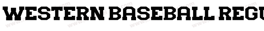 Western Baseball Regular字体转换